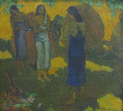 Three Tahitians by Paul Gauguin